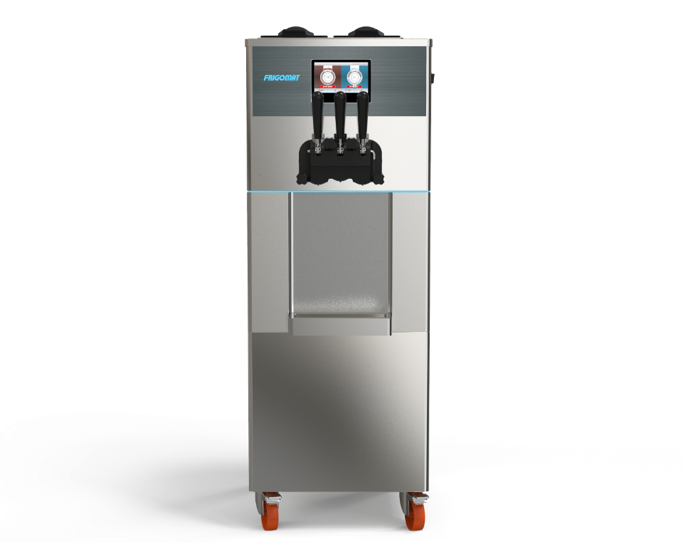 Machine à glace soft autopasteurisante avec 2 parfums + mix