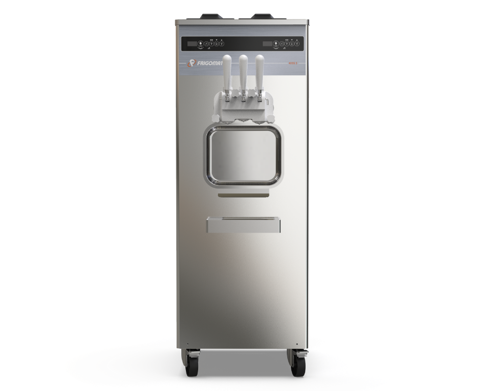Machine soft sur pied 2 parfums + 1 mix, disponible en version gravité ou avec pompe